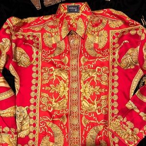 Versace silk shirt vintage 90s